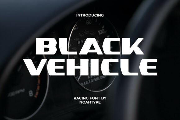 Black Vehicle Font: A Bold Display Typeface for Editorial Design