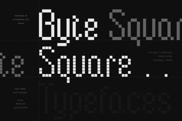 Byte Square: A Pixel-Perfect Display Font for Modern Editors