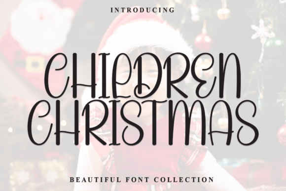 Children Christmas Typeface for Festive Branding