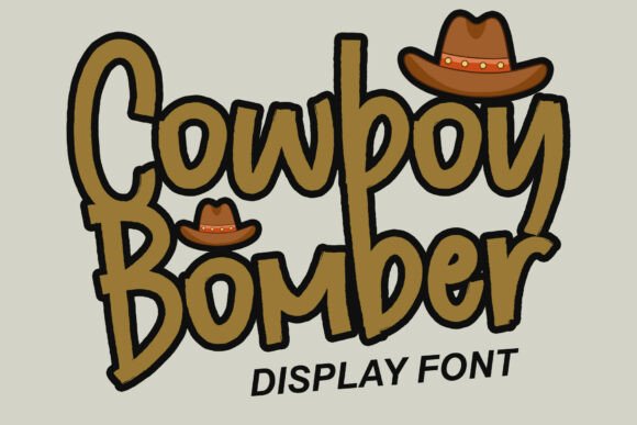 Cowboy Bomber Font for Bold Handmade Branding