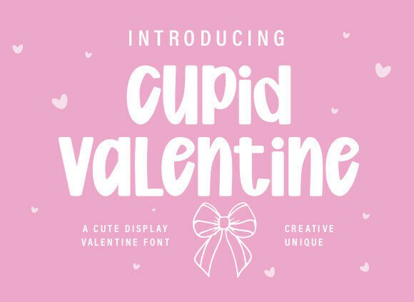 Cupid Valentine: A Charming Display Font for Romantic Editorial Design