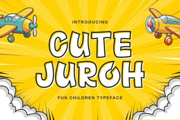 Cute Juroh: A Bold Comic Display Font for Makers