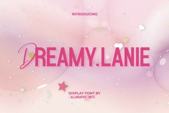 Dreamy Lanie: A Vibrant Display Font for Editorial Design