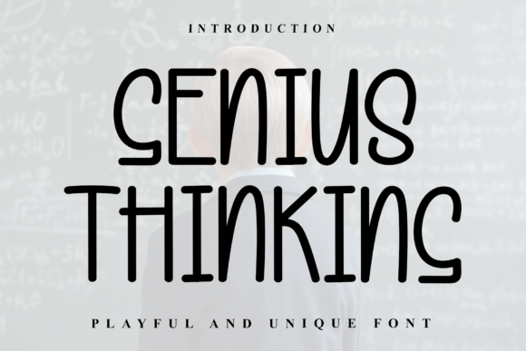 Genius Thinking: A Playful Display Font for Modern Brands