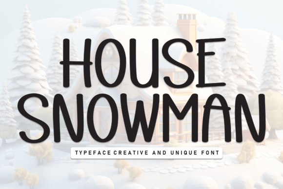 House Snowman: A Handwritten Display Font for Web Design