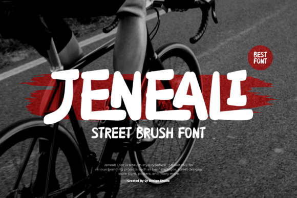 Jeneali: A Bold Brush Typeface for Handmade Branding