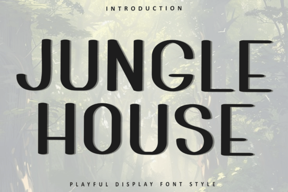 Jungle House: A Festive Display Font for Holiday Editorial Design