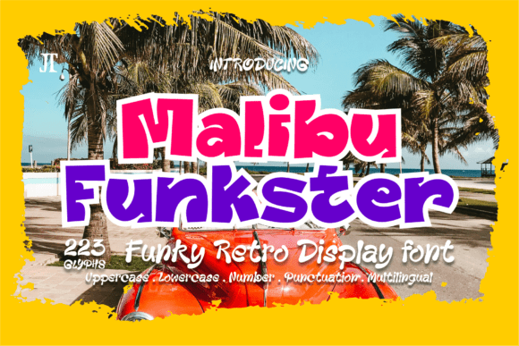 Malibu Funkster: A Retro Display Font for Makers