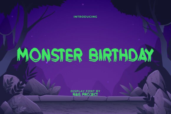 Monster Birthday: A Bold Display Font for Editorial Impact