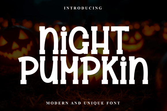 Night Pumpkin: A Spellbinding Display Font for Web Headers