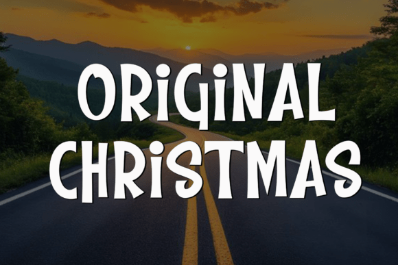 Original Christmas Font for Handmade Holiday Crafts