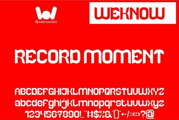 Record Moment Typeface for Bold Business Branding