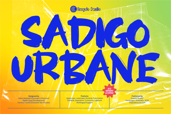 Sadigo Urbane: The Bold Typeface for Urban Branding