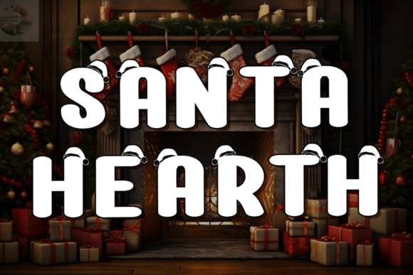 Santa Hearth Typeface Review: Festive Branding & Design