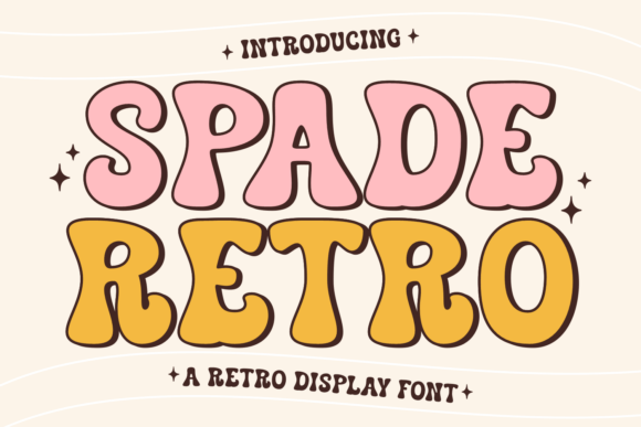 Spade Retro: A Groovy Display Font for Modern Editorial Design