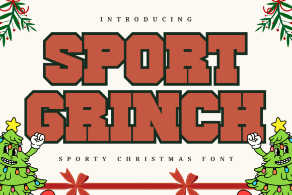 Sport Grinch: A Festive Display Font for Editorial Design