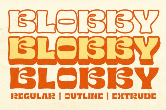 Using Blobby Display Fonts for Retro Web Design