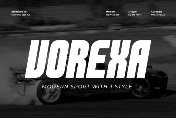 Vorexa: A High-Energy Display Font for Bold Brands