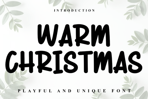Warm Christmas: A Modern Script Font for Web Design