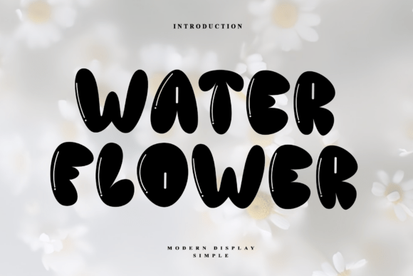 Watery Flower Font for Small Business Branding