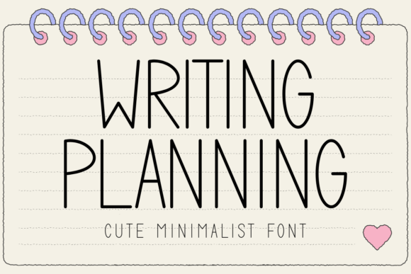Writing Planning: The Minimalist Display Font for Modern Brands